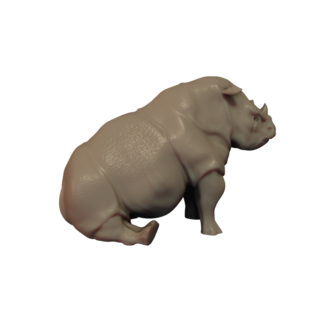 Rhinoceros Baby Pose 1