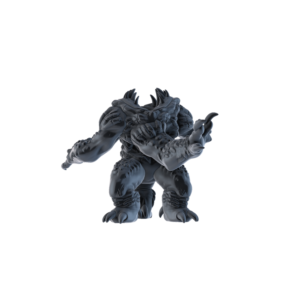 3D printed Rock Beast rear view