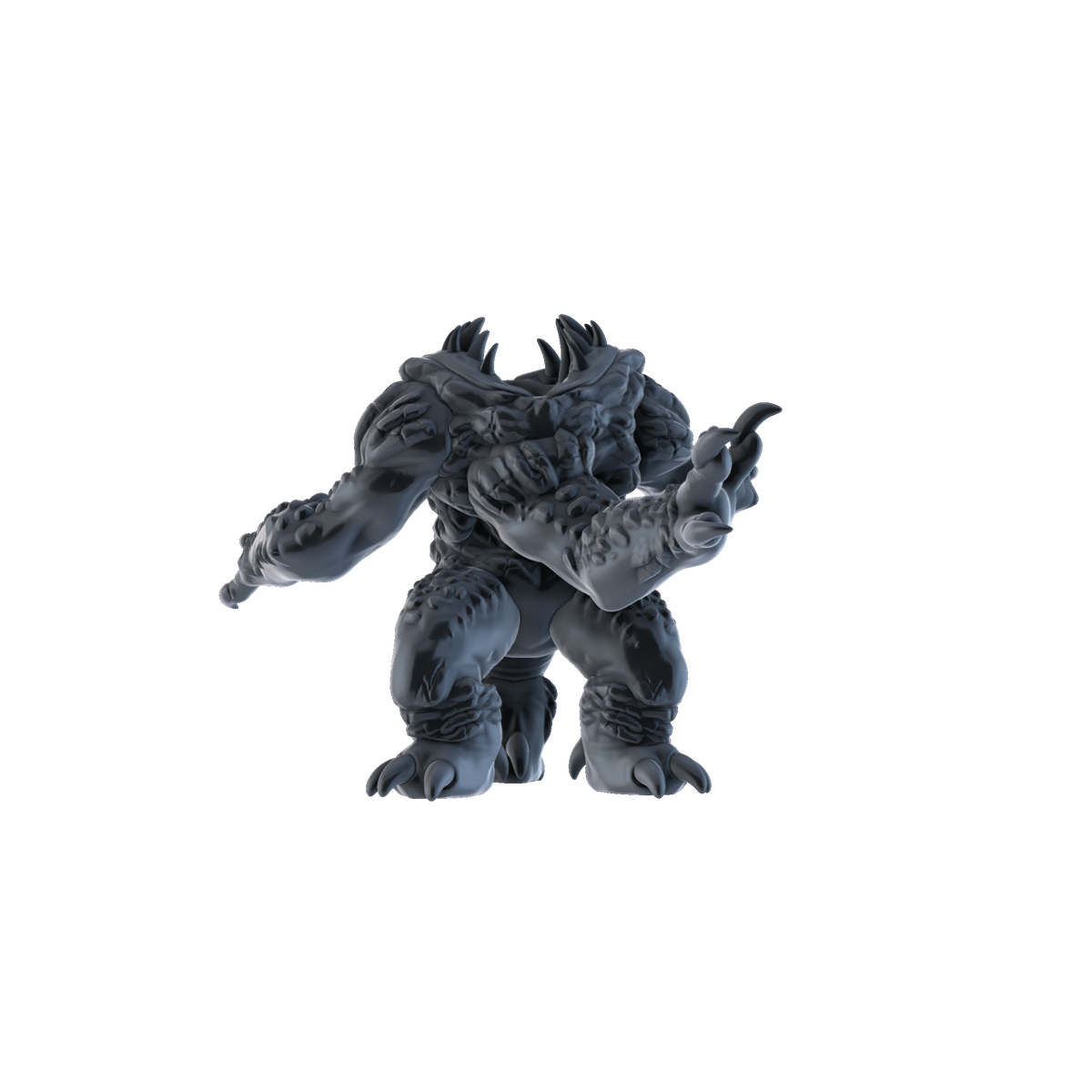 3D printed Rock Beast rear view
