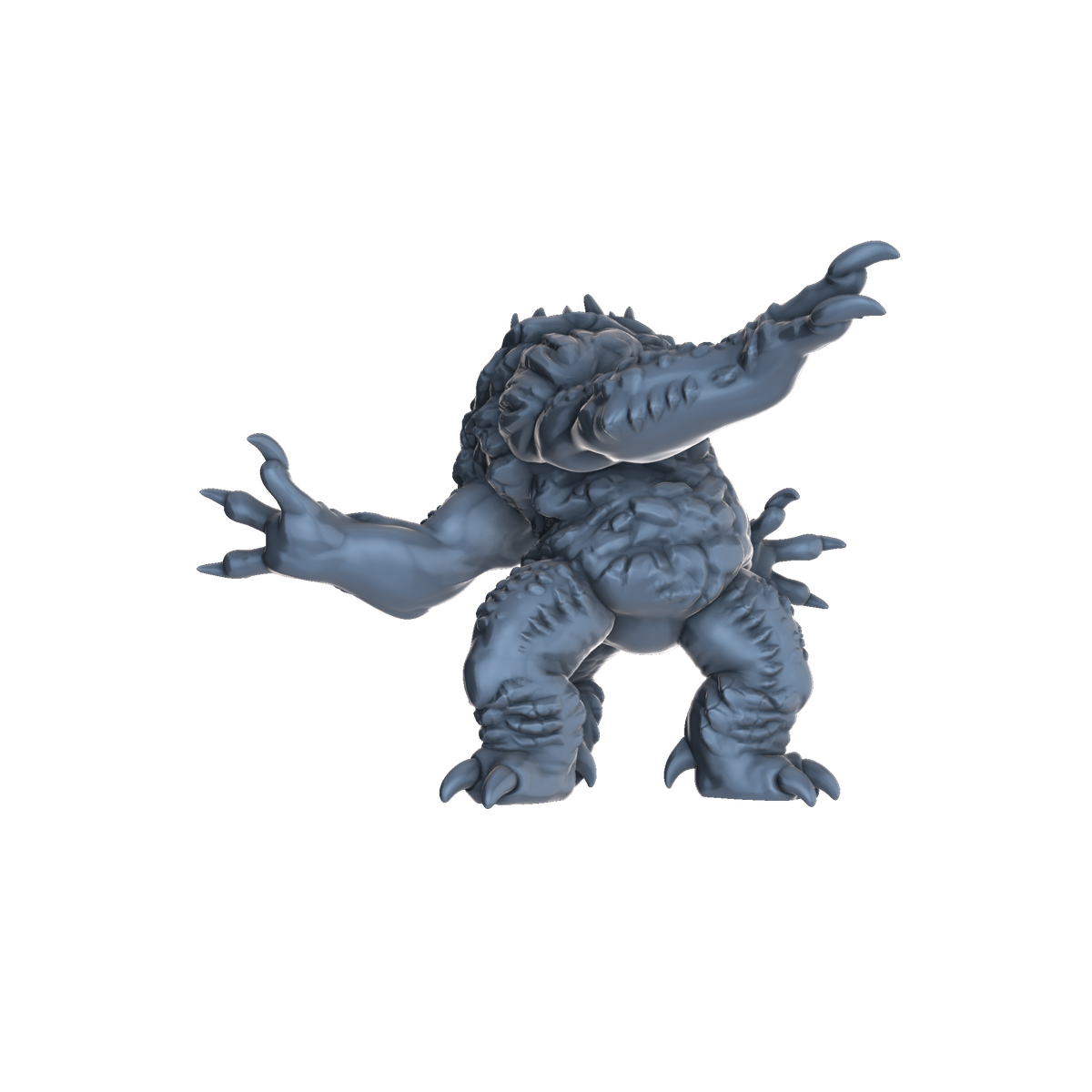 3D printed Rock Beast side view