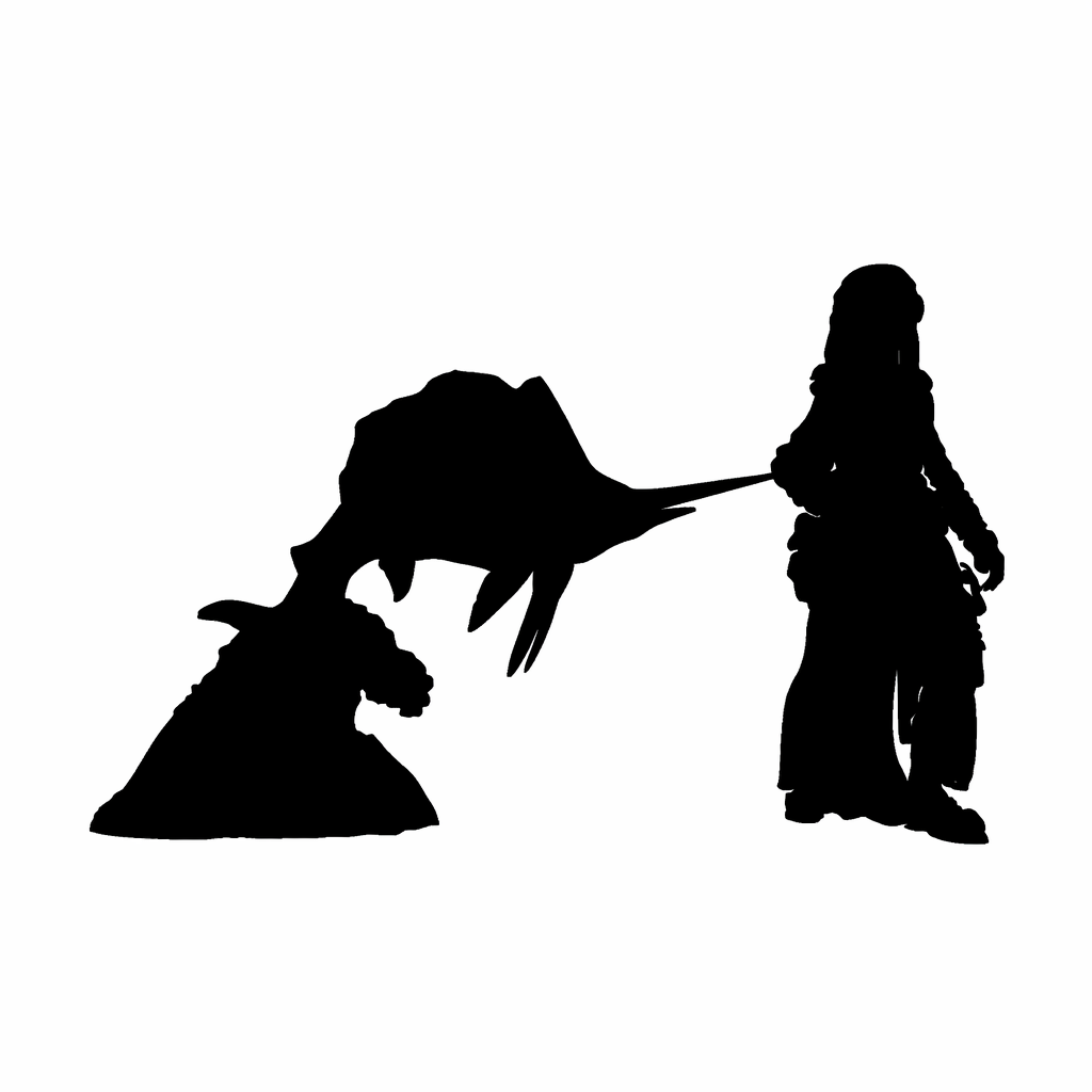 Sailfish and Wave scale comparison to 28mm human miniature