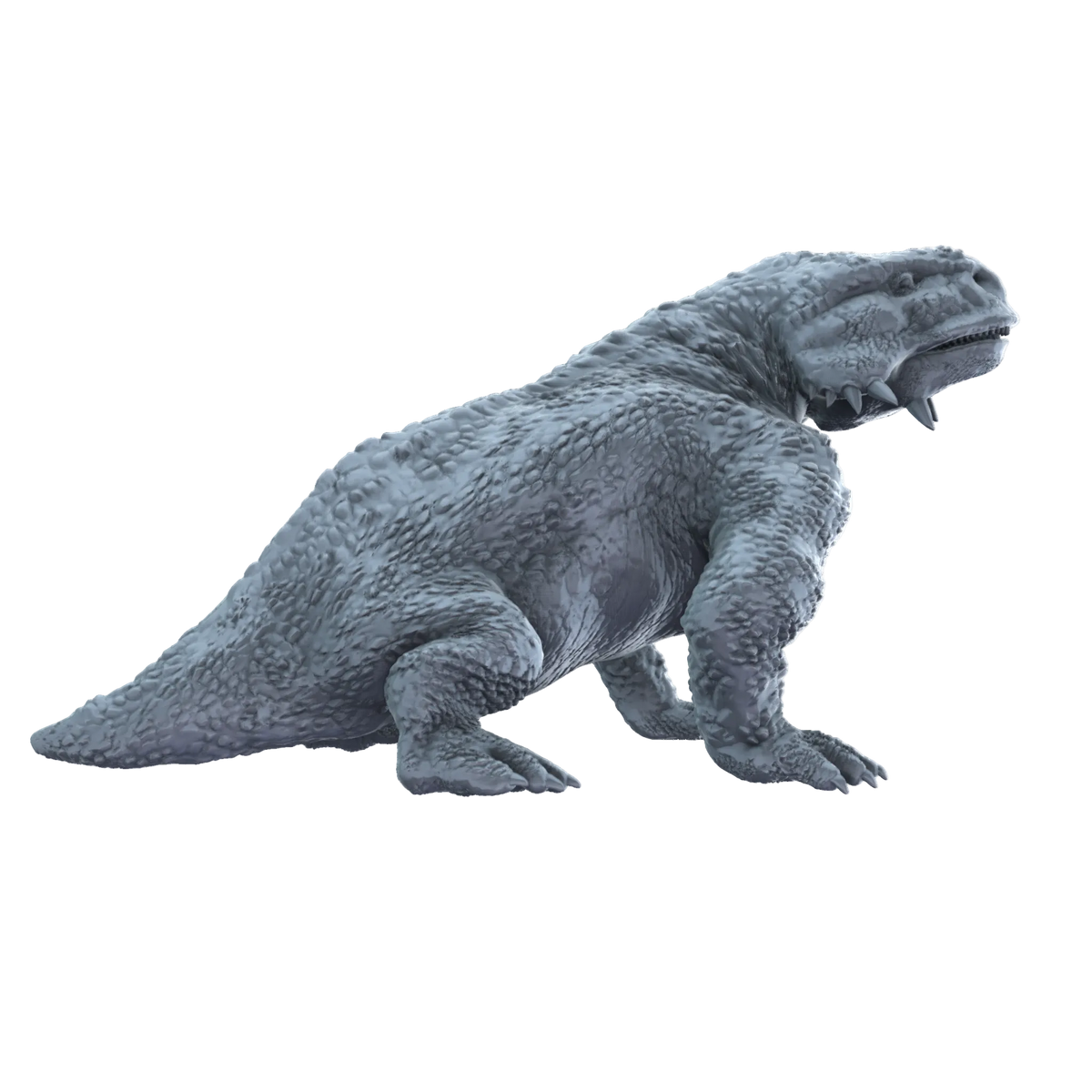 3d printed Scutosaurus sitting side view