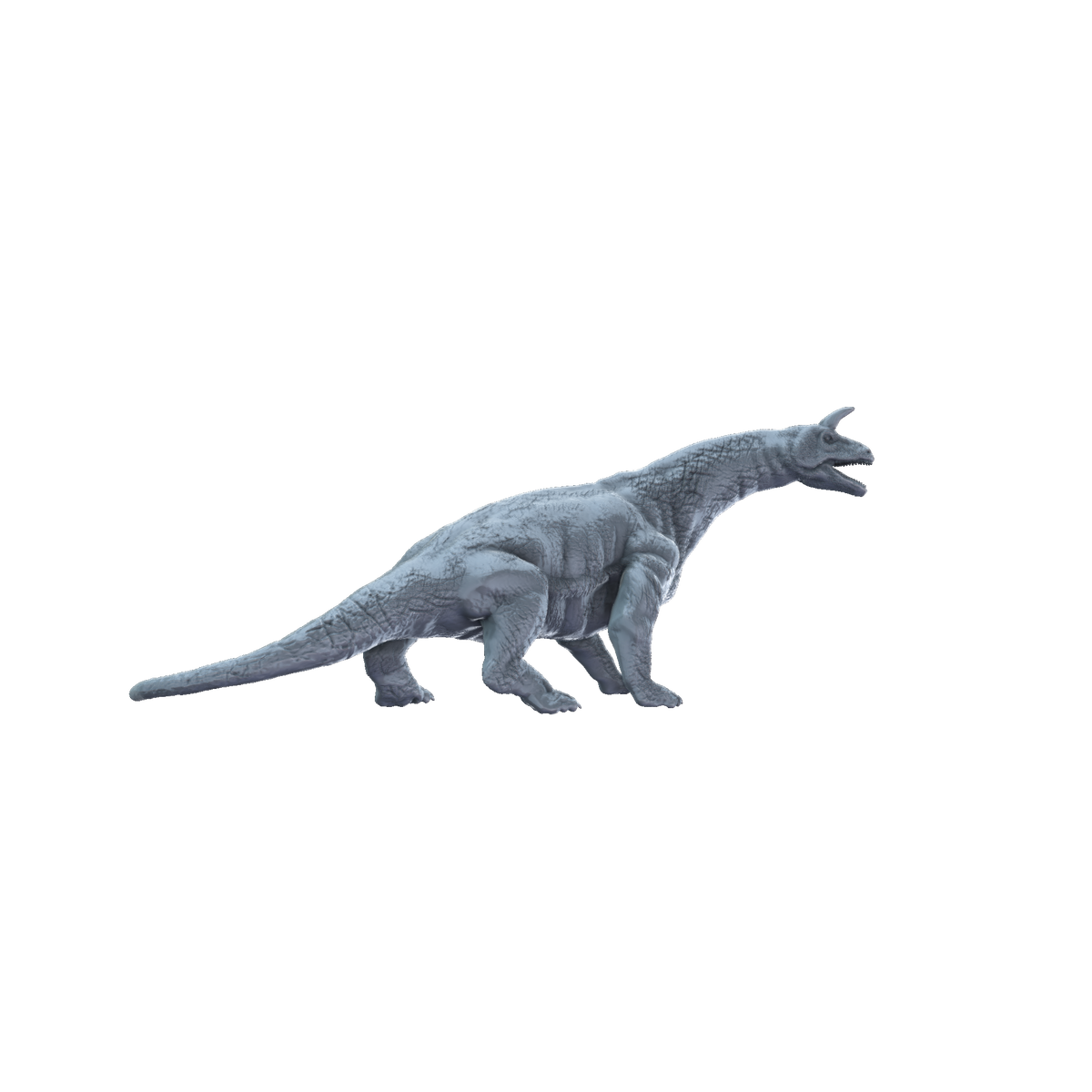 3D printed Shringasaurus walking side view