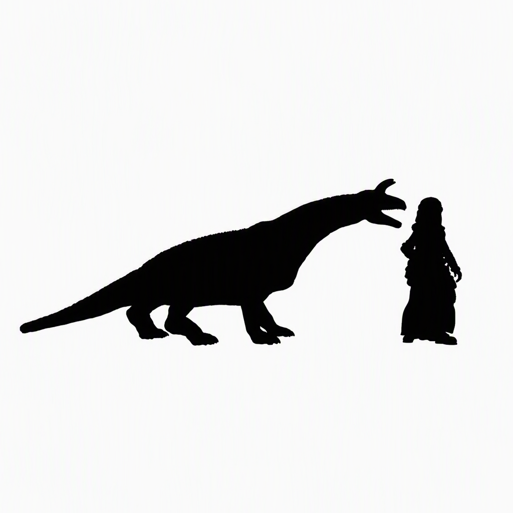 Shringasaurus walking scale comparison to 28mm human miniature