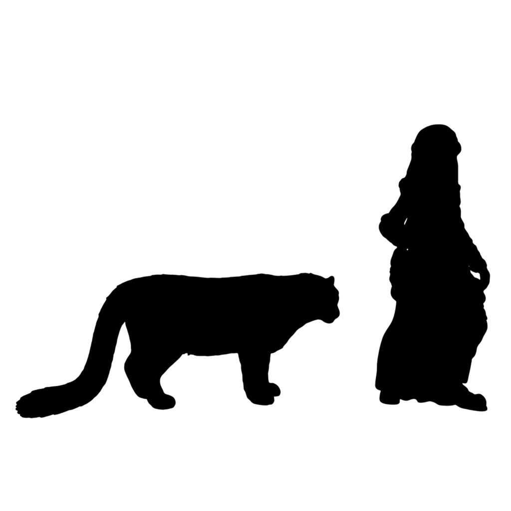 Snow Leopard scale comparison to 28mm human miniature