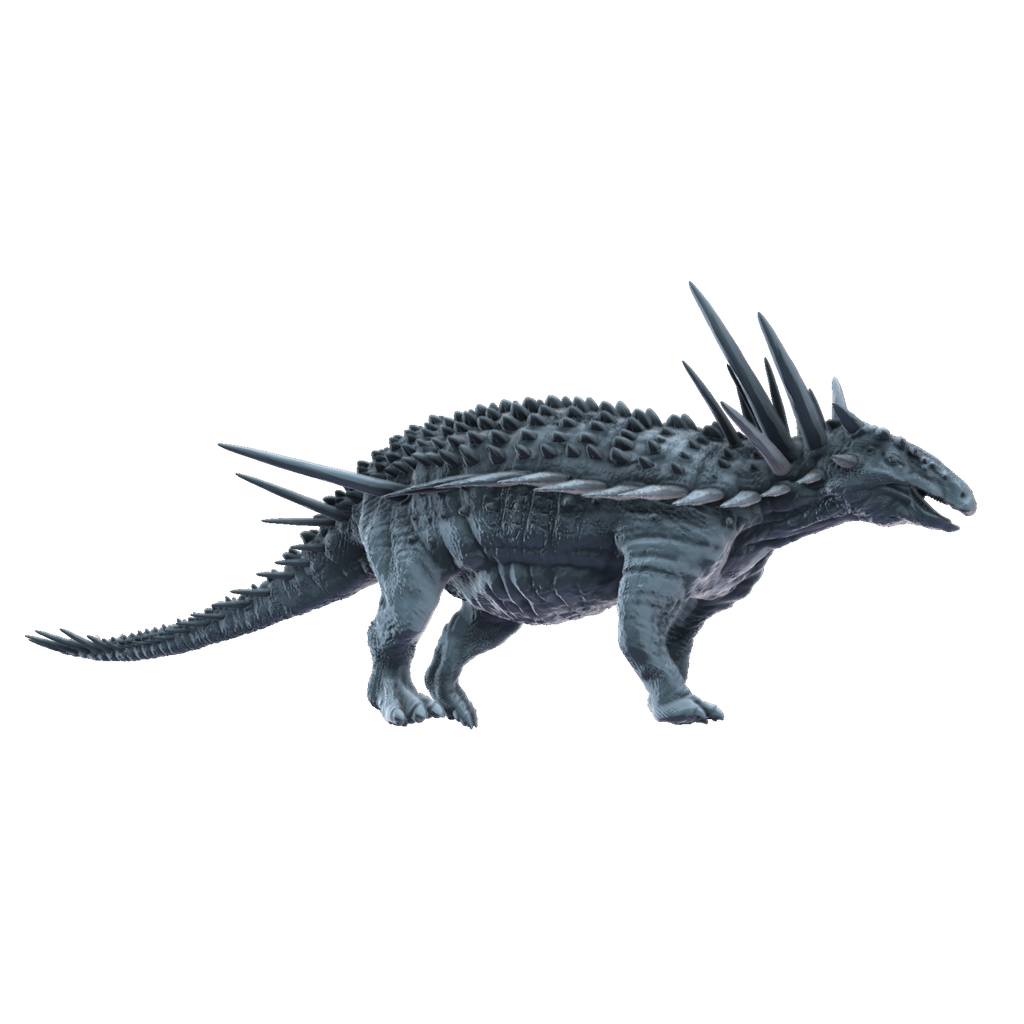3d printed Spicomellus standing side view