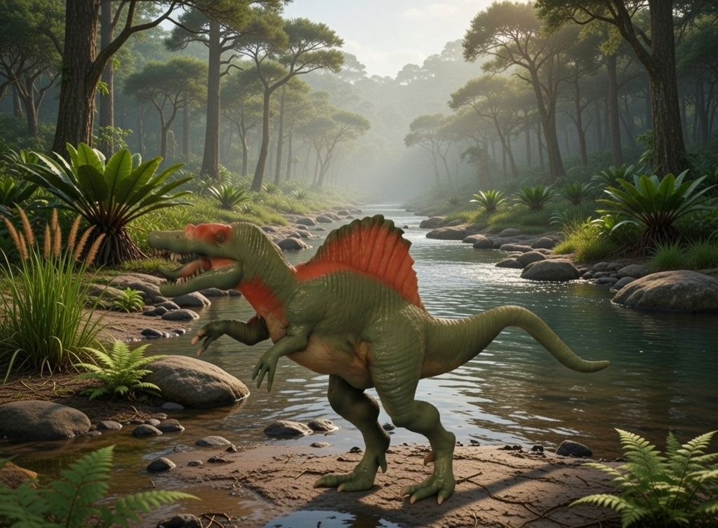 Spinosaurus – Aquatic Sail Tyrant (28mm 3D Printed Resin Miniature) for Tabletop & RPG Games