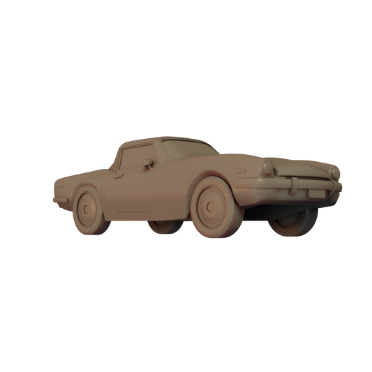 3D Render of Spitfire Car miniature side Image