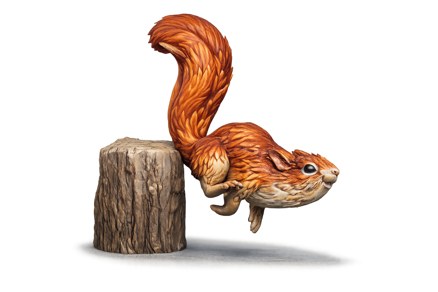Painted Squirrel miniature