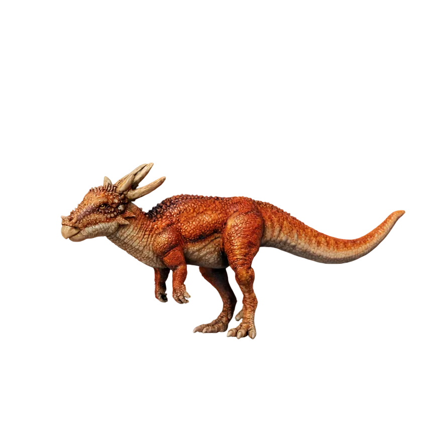 A painted 3D printed Stygimoloch 