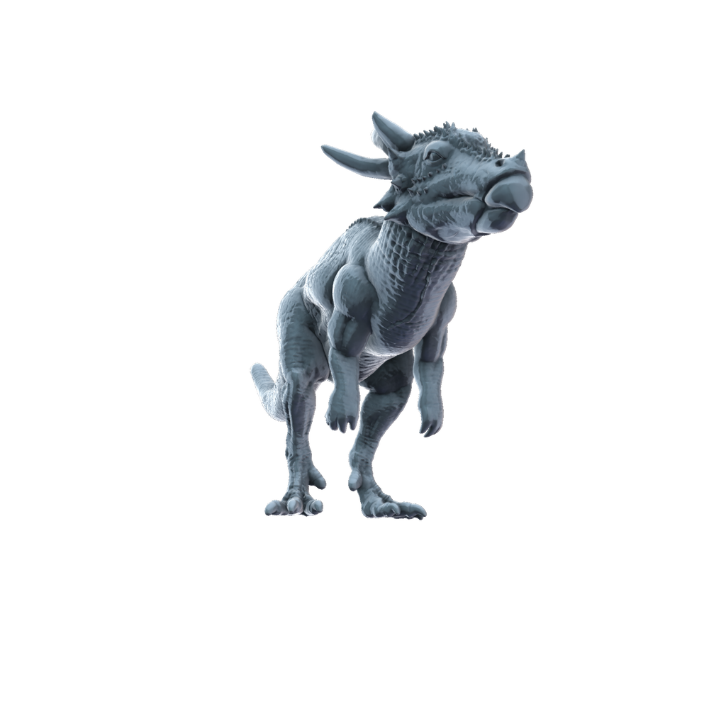 3D printed Stygimoloch front view