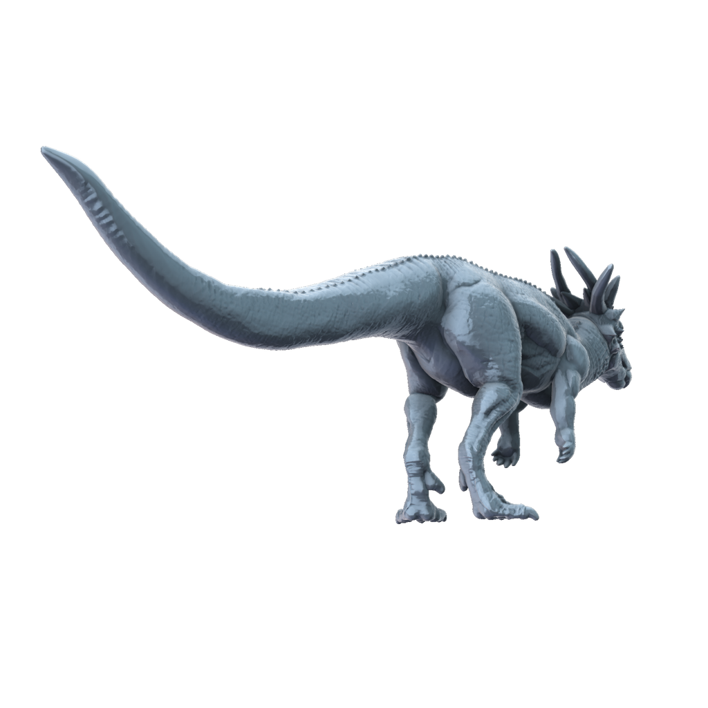 3D printed Stygimoloch rear view