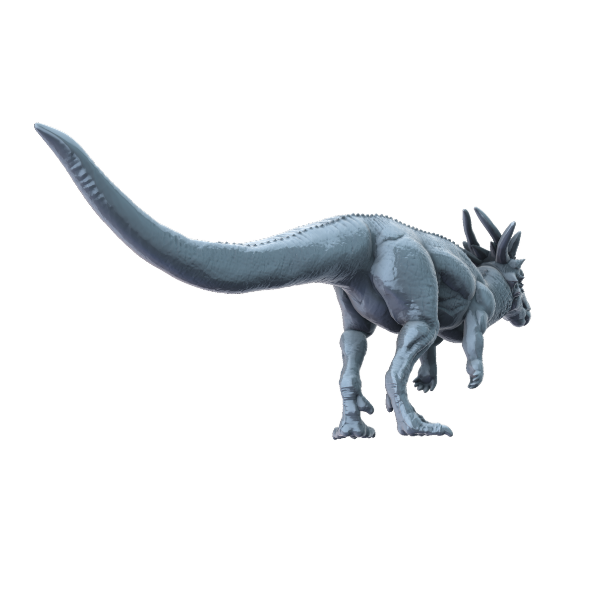 3D printed Stygimoloch rear view