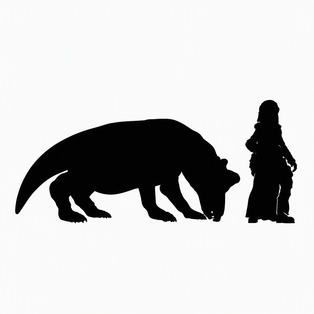 Styracocephalus grazing scale comparison to 28mm human miniature