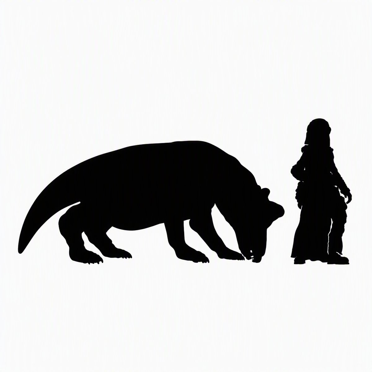 Styracocephalus grazing scale comparison to 28mm human miniature