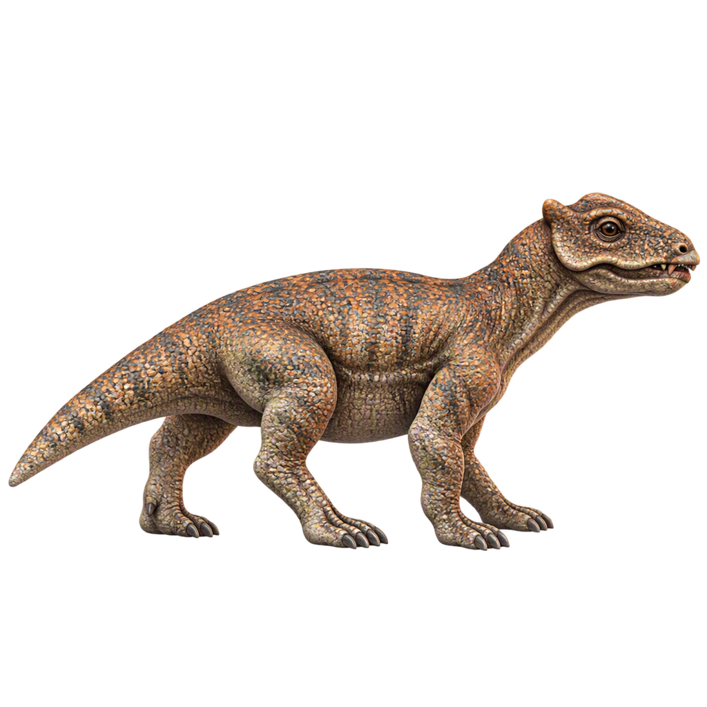 Painted Styracocephalus juvenile 3d printed miniature