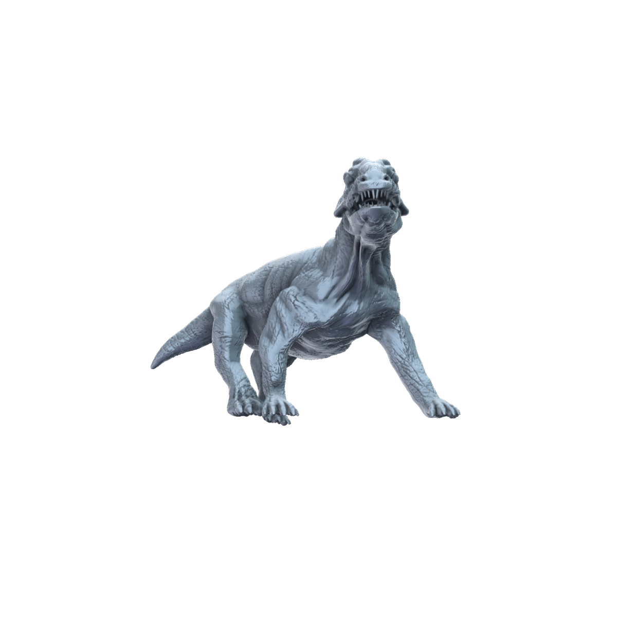 3D printed Styracocephalus juvenile front view