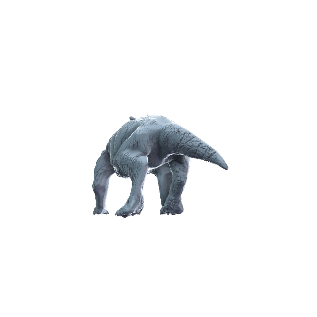 3D printed Styracocephalus juvenile rear view
