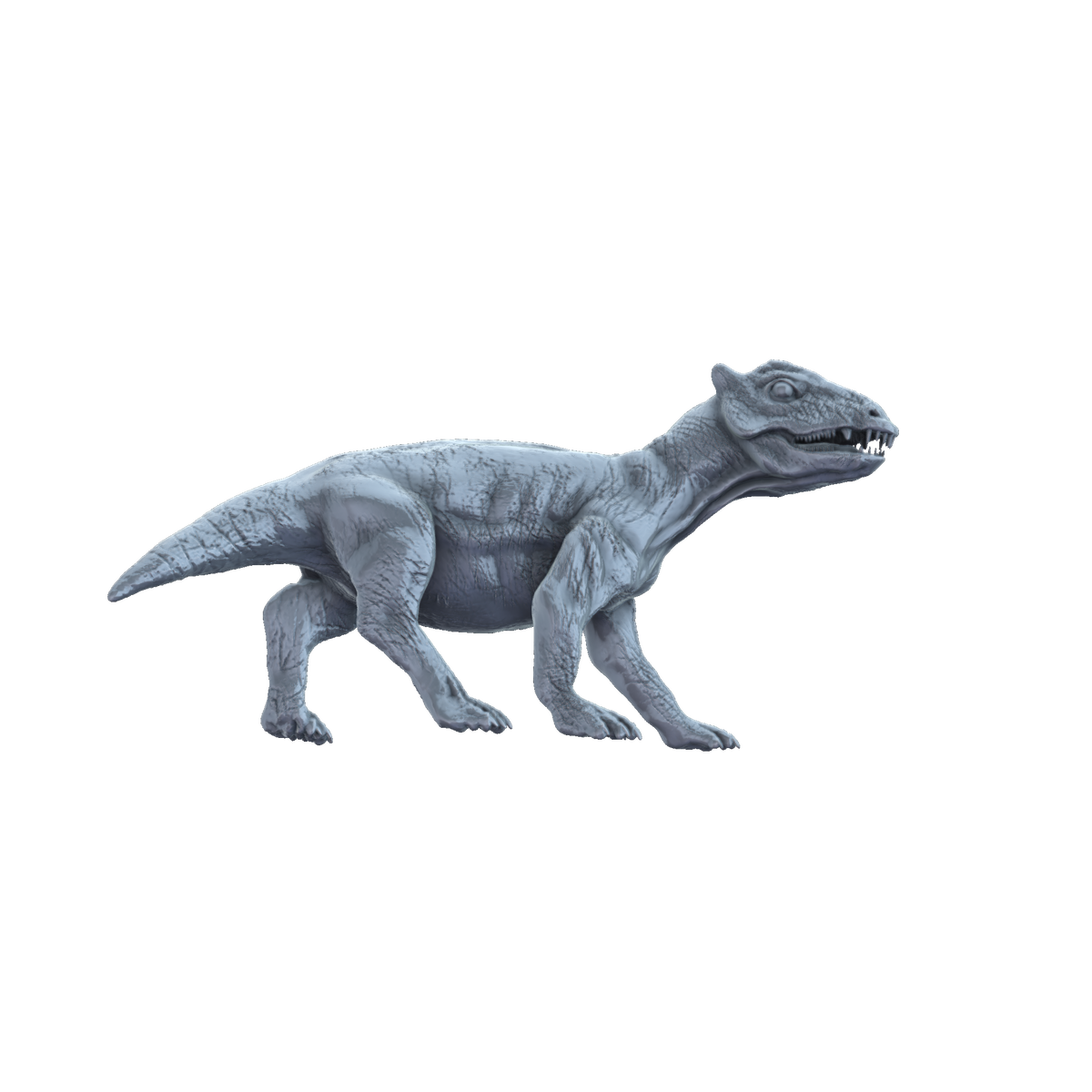 3D printed Styracocephalus juvenile side view