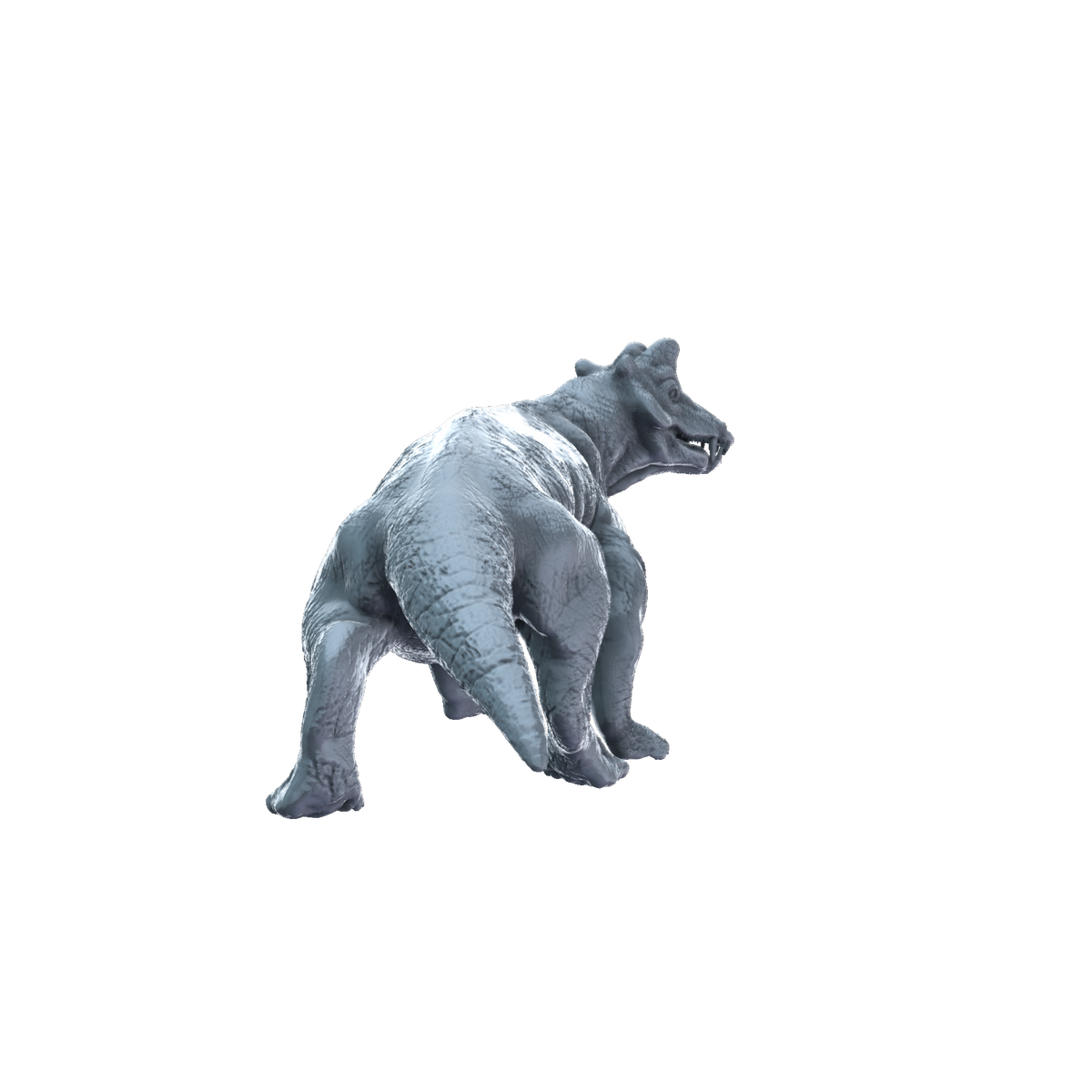 3D printed Styracocephalus walking rear view