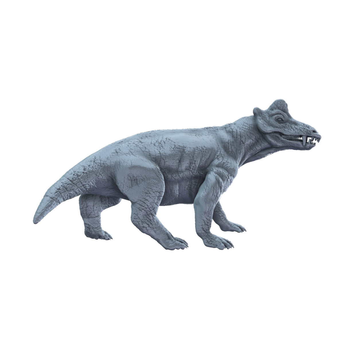 3D printed Styracocephalus walking side view