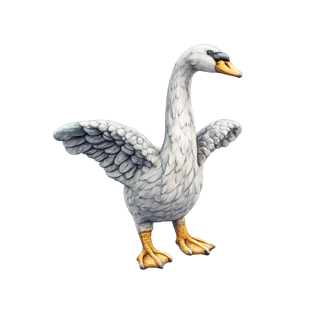 Painted Swan miniature