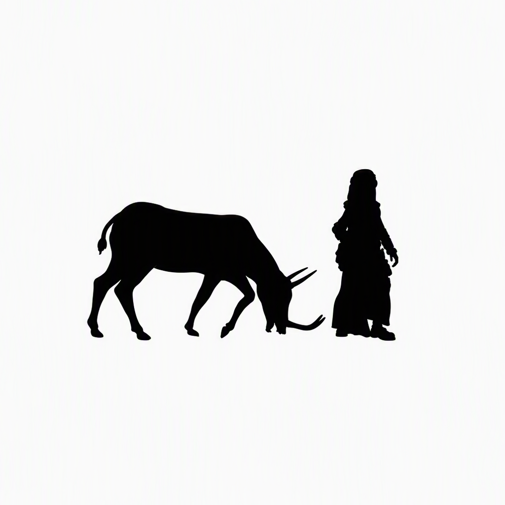 Synthetoceras grazing scale comparison to 28mm human miniature
