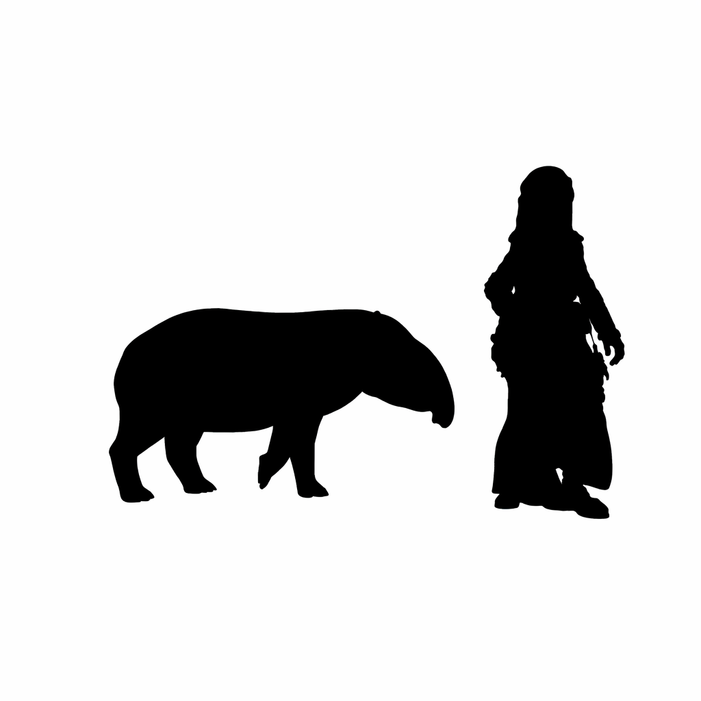 Tapir scale comparison to 28mm human miniature