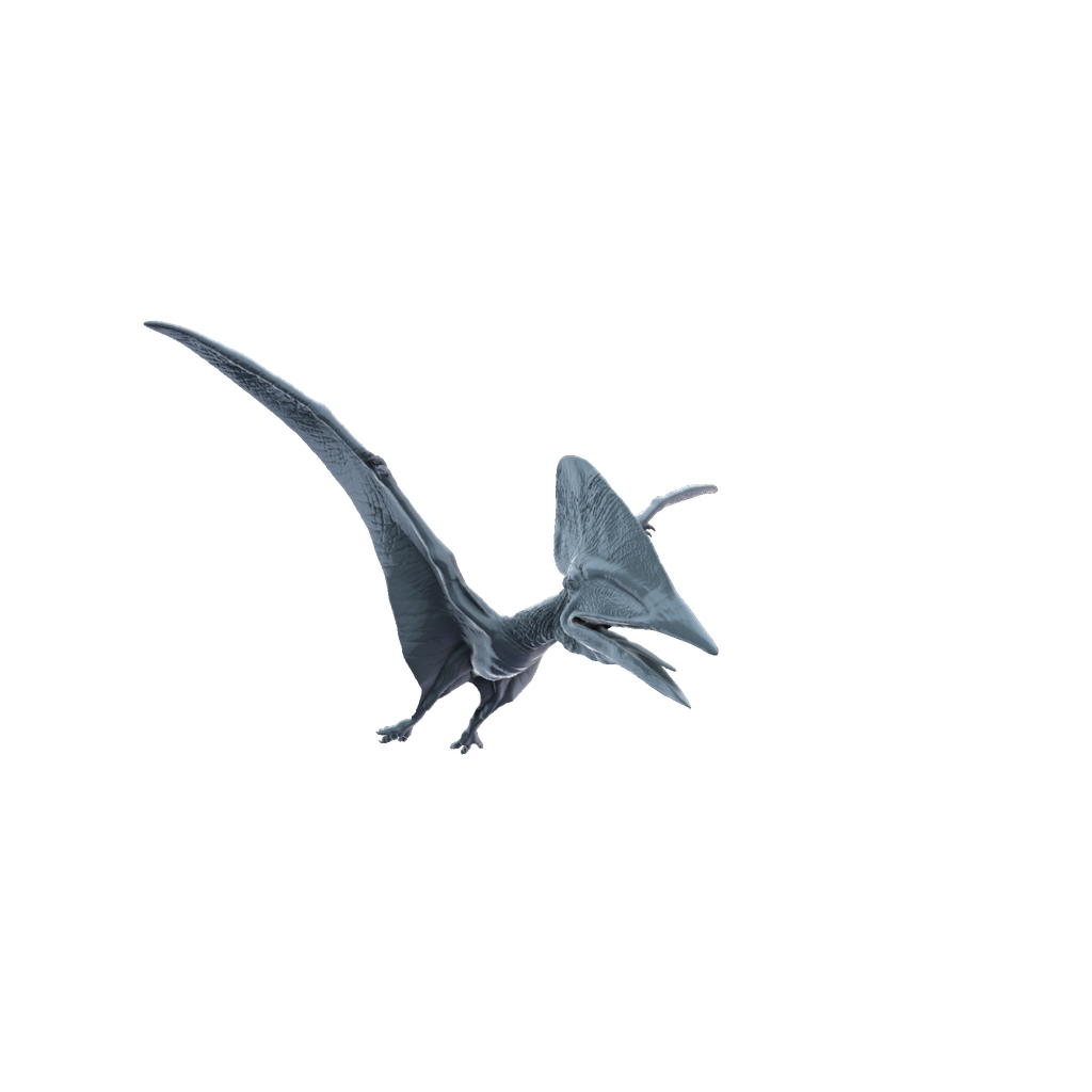 3D printed Thalassodromeus flying front view