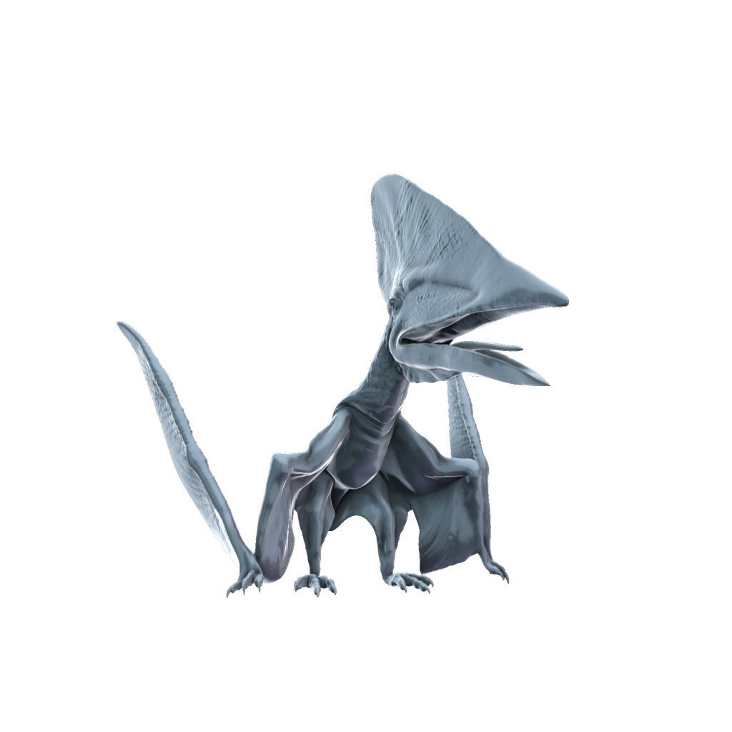 3D printed Thalassodromeus landed front view