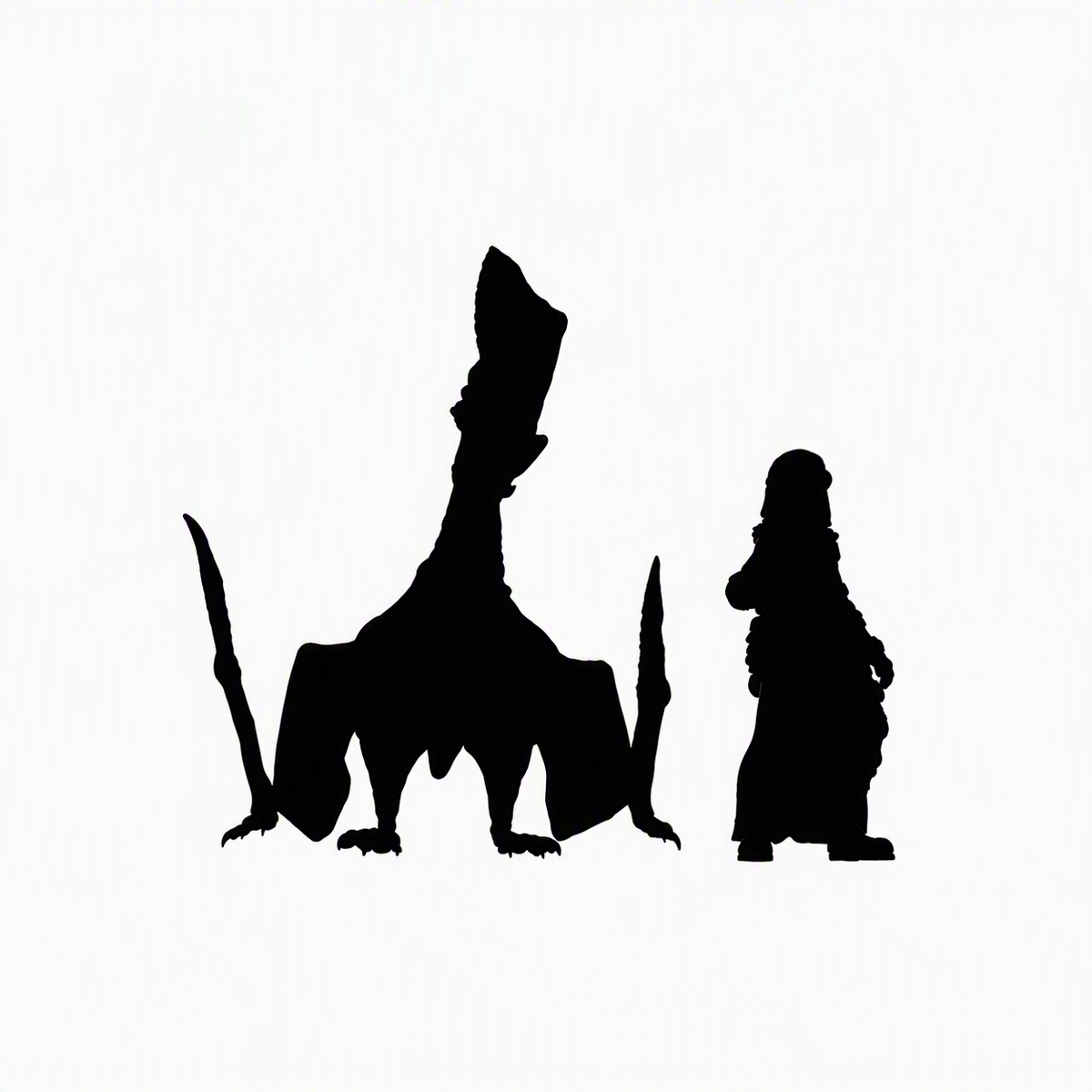 Thalassodromeus landed scale comparison to 28mm human miniature