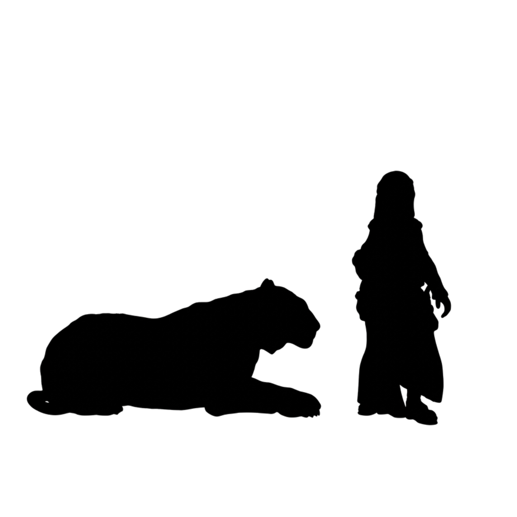 Tiger Laying scale comparison to 28mm human miniature