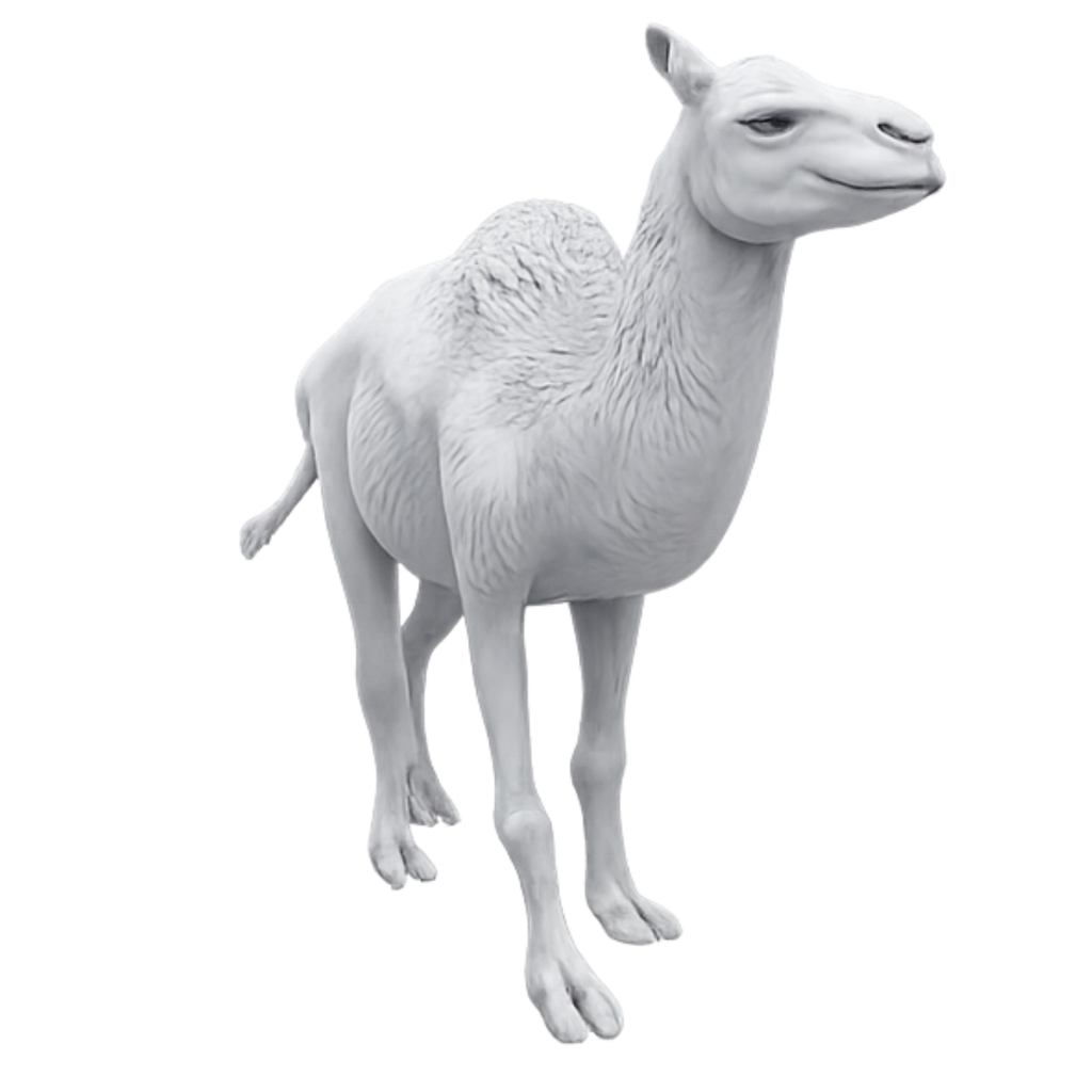 Titanotylopus Standing 3D Print side view