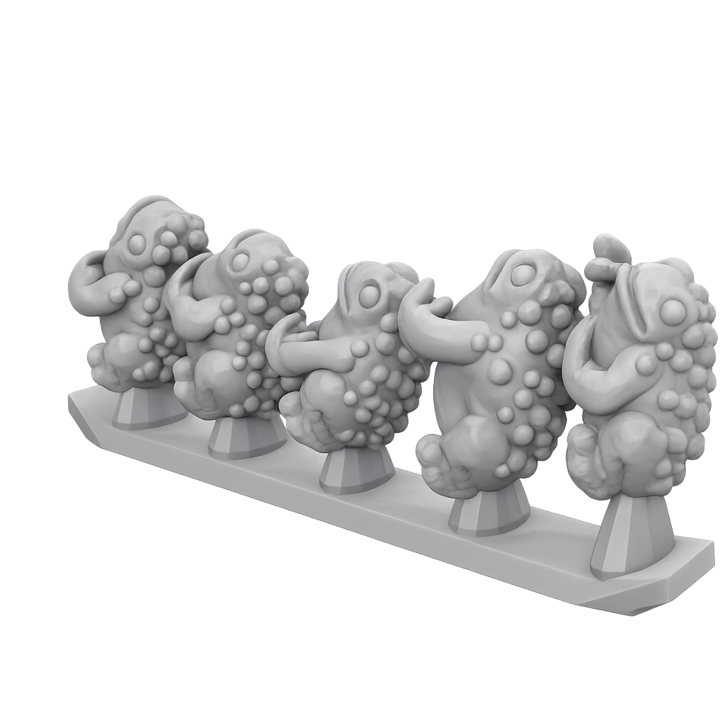 3D Print of Toad Sprue2 Side view 