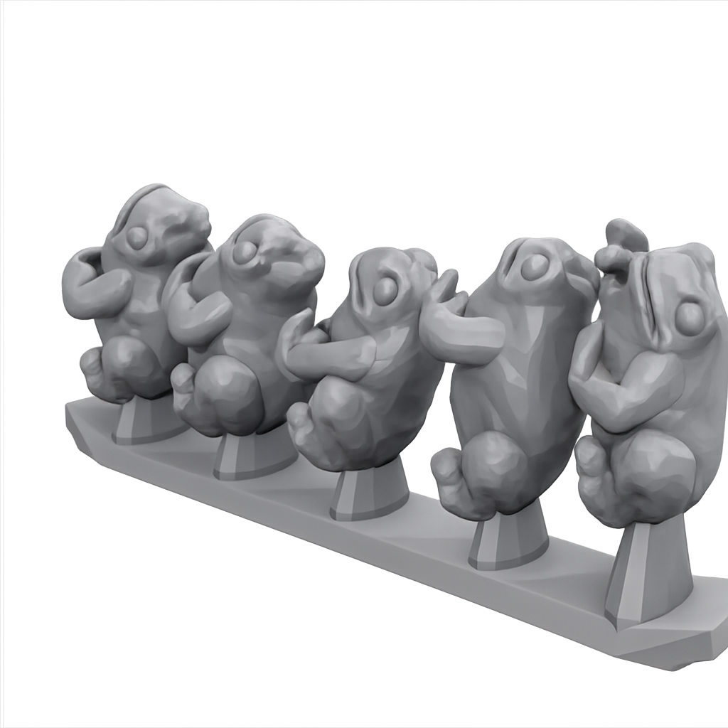 3D Print of Toad Sprue1 Side view 
