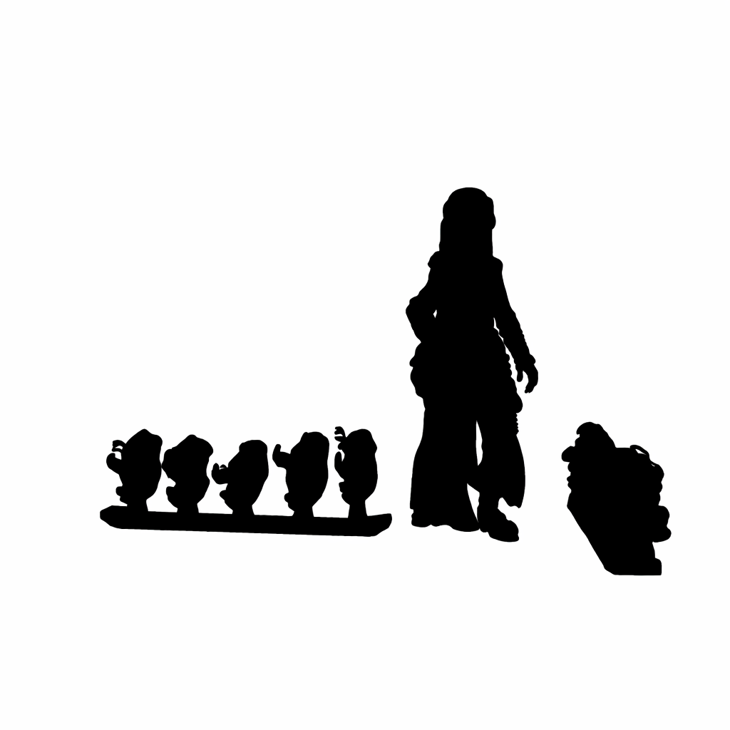 Toads scale comparison to 28mm human miniature