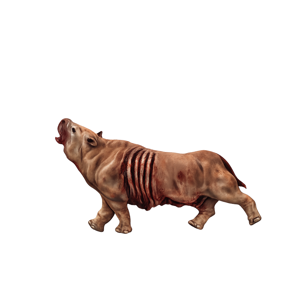 Painted Toxodon Carcass miniature view Top