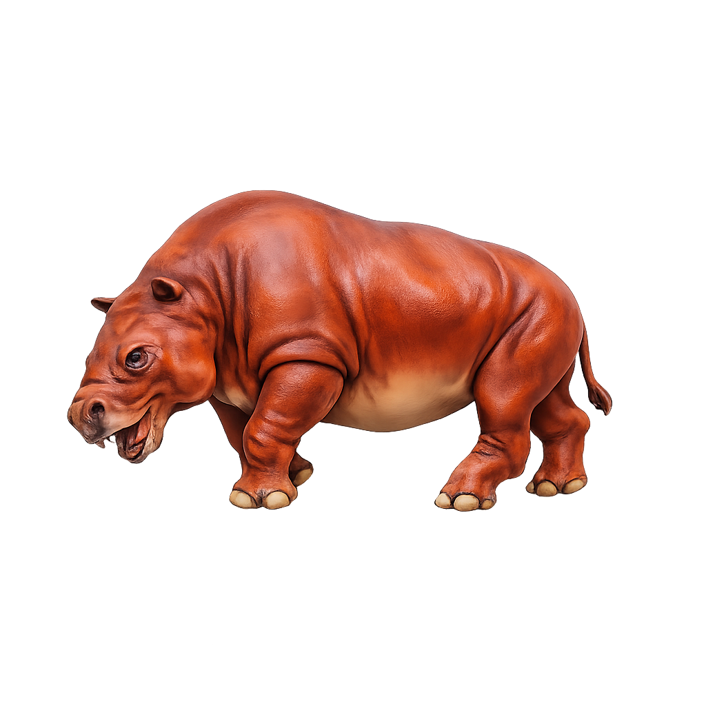 Painted Toxodon Charging miniature