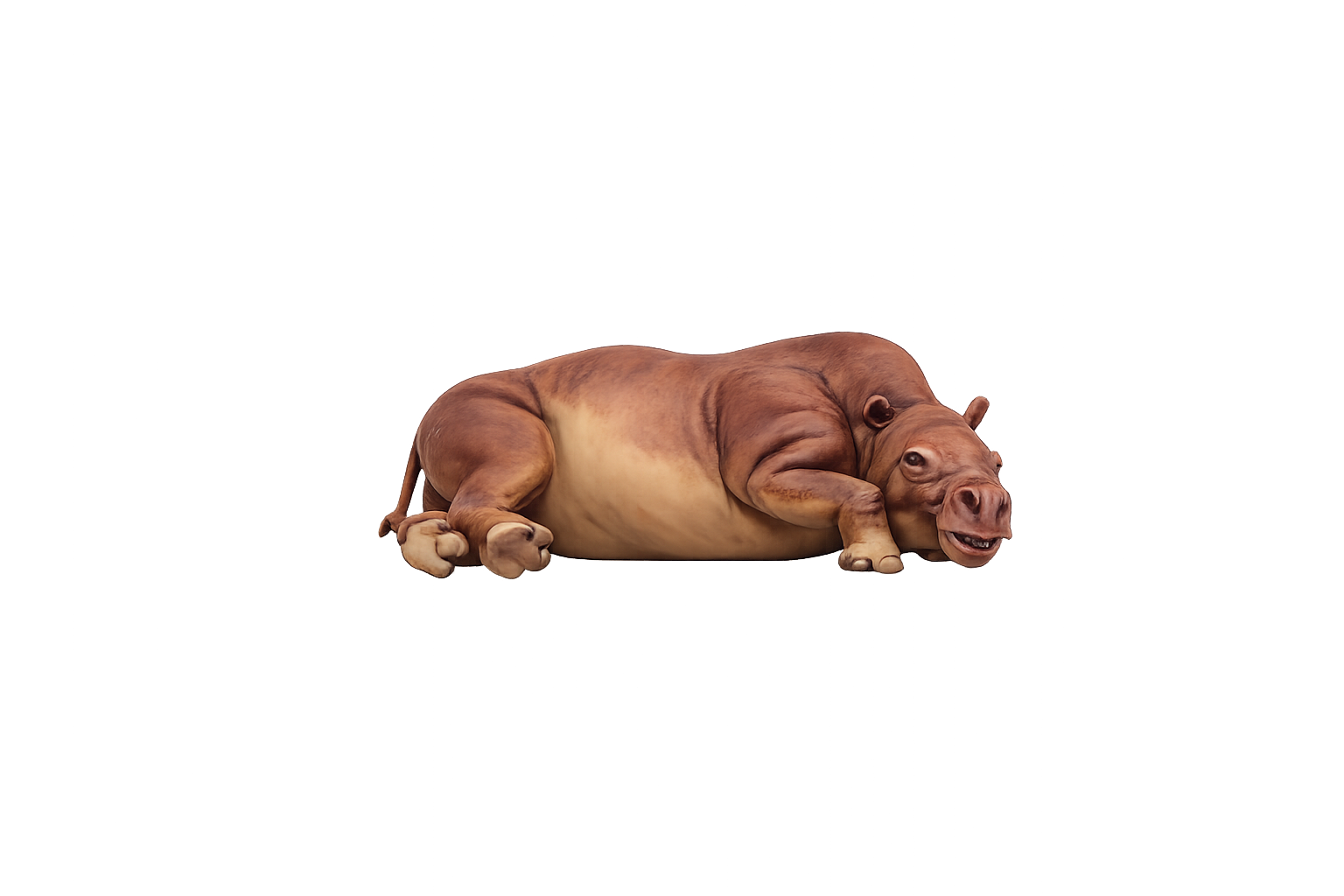 Painted Toxodon Laying miniature