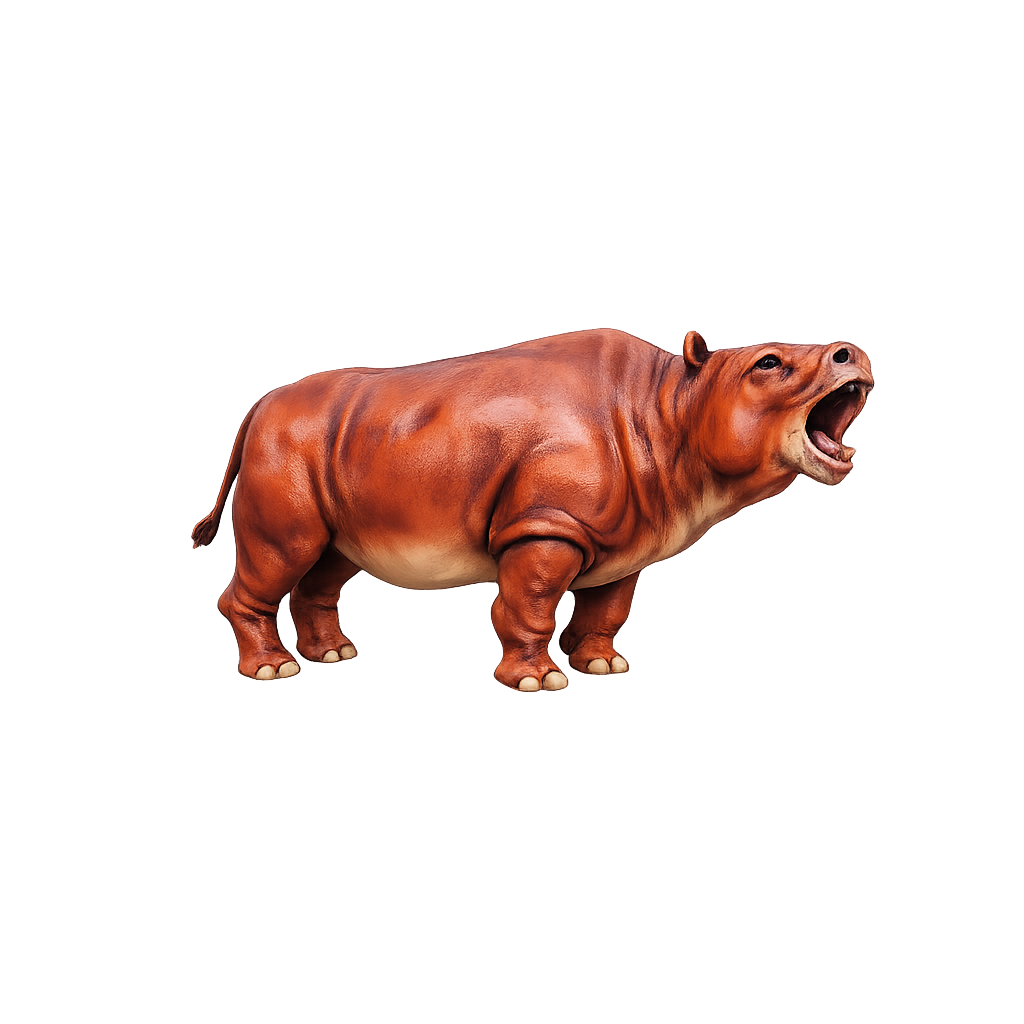 Painted Toxodon Roaring miniature