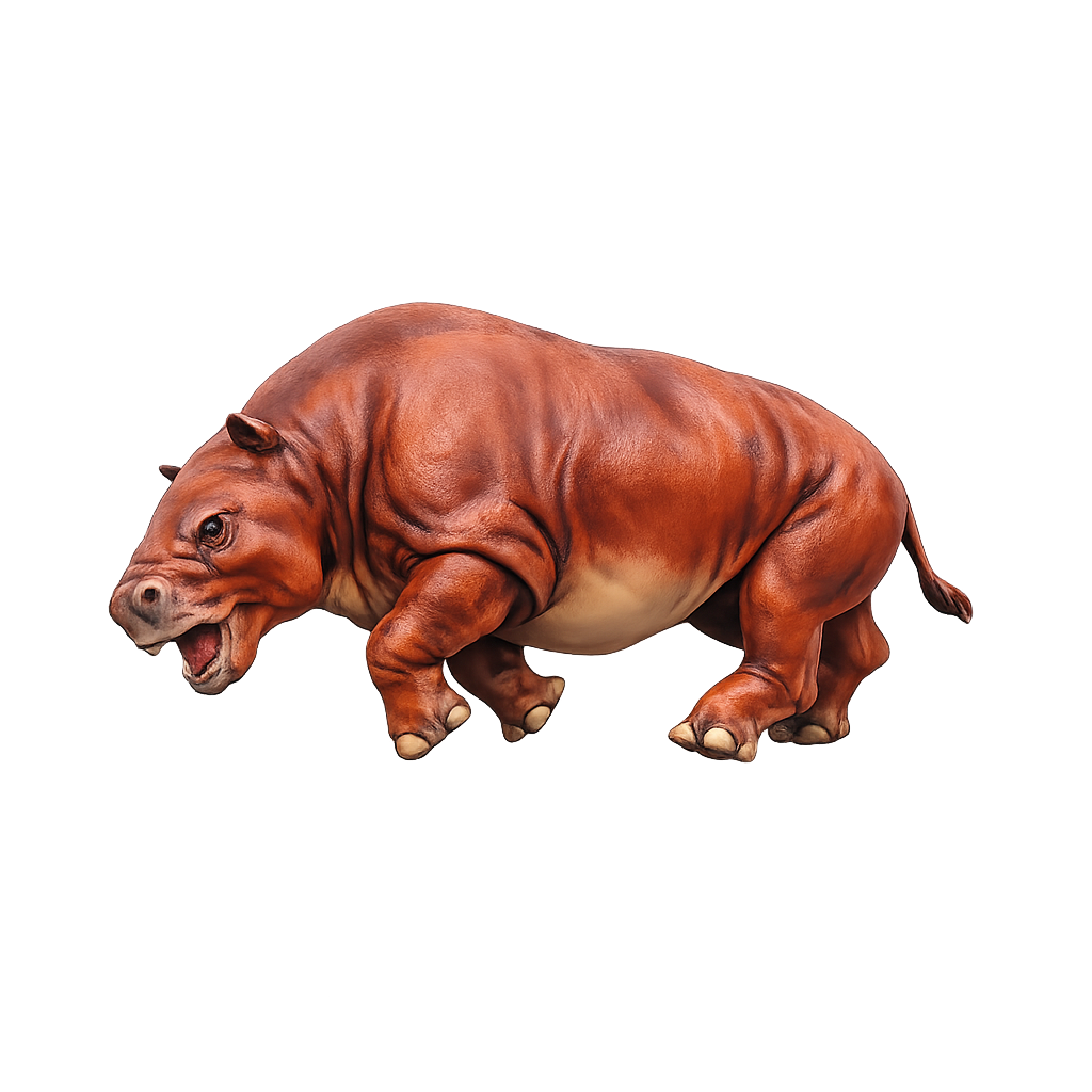 Painted Toxodon Running miniatture