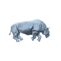 3D printed Toxodon running side view