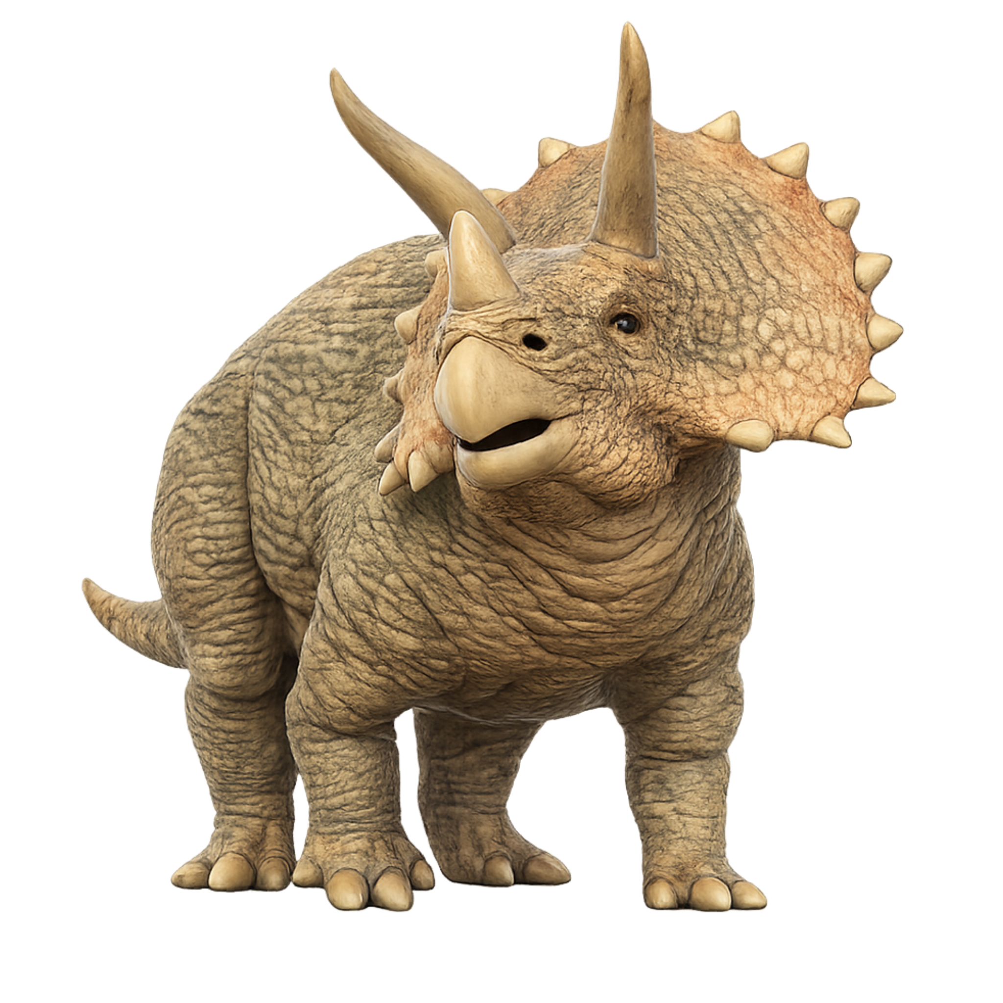 Painted Triceratops Watching miniature