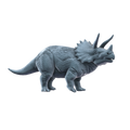 3D printed Triceratops watching side view