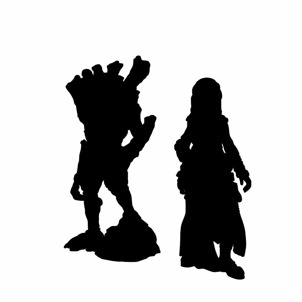Twig Blight scale comparison to 28mm human miniature