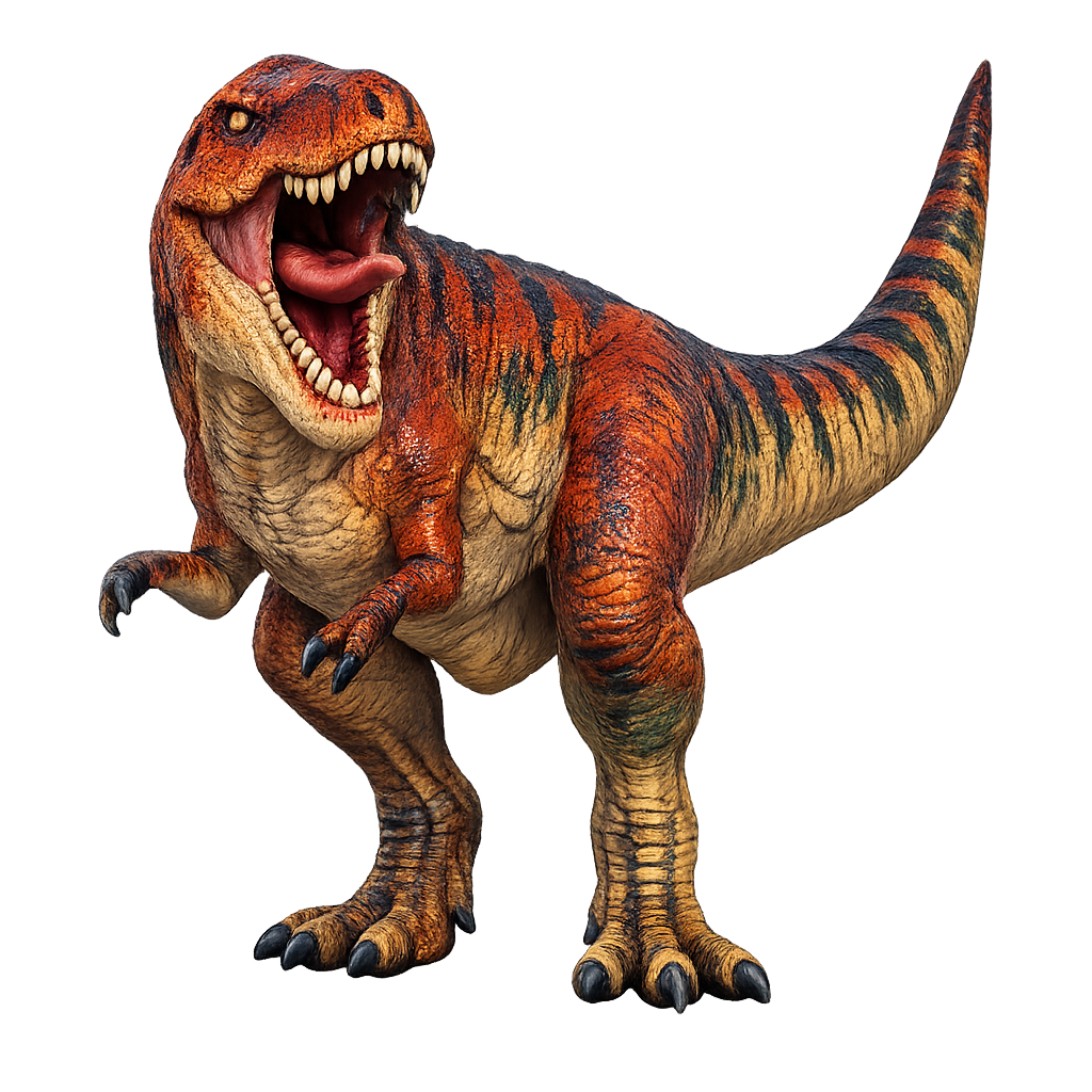 Painted Tyrannosaurus Rex Roaring miniature
