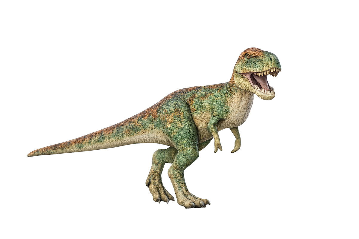 Painted Tyrannosaurus rex juvenile miniature
