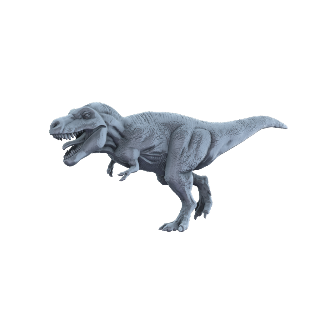 3D printed Tyrannosaurus rex running side view