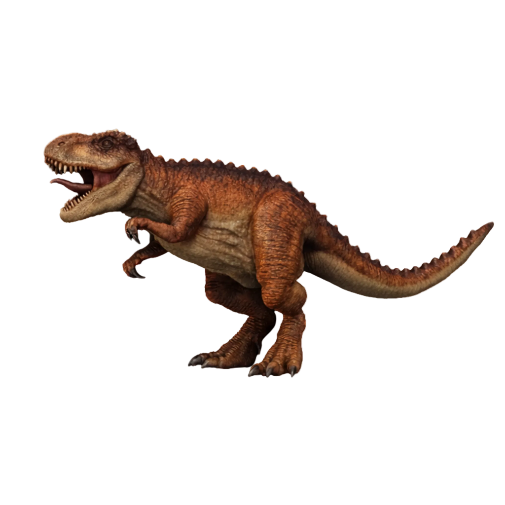 Painted Tyrannosaurus rex standing miniature