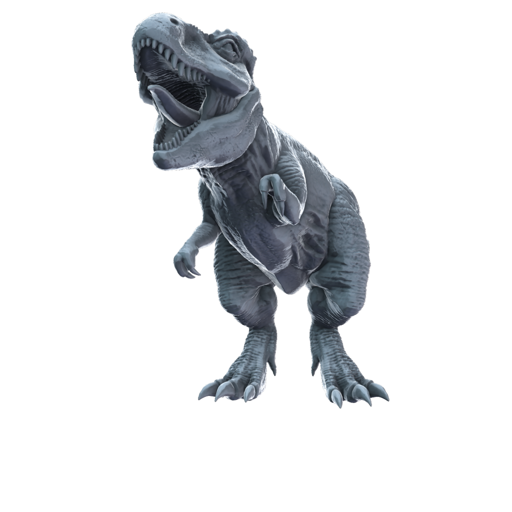3D printed Tyrannosaurus rex standing front view